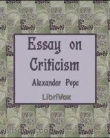 An Essay on Criticism cover