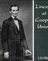 Lincoln at Cooper Union cover