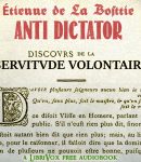 Anti-Dictator: The Discours sur la servitude voluntaire cover