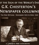 G.K. Chesterton's Newspaper Columns: The New Witness - November 1919 to April 1920 cover