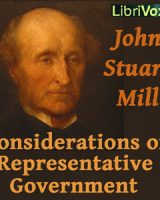 Considerations on Representative Government cover