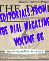 Editorials from The Dial magazine, Volume 66 cover