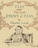 Elia; and The Last Essays of Elia cover