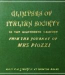 Glimpses of Italian society in the eighteenth century cover