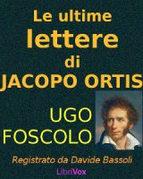 ultime lettere di Jacopo Ortis cover