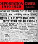 Deportation Cases of 1919-1920 cover